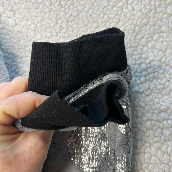 Disney Silver Sequin Mickey Jogger Sleep Pants Medium - Picture 2 of 12